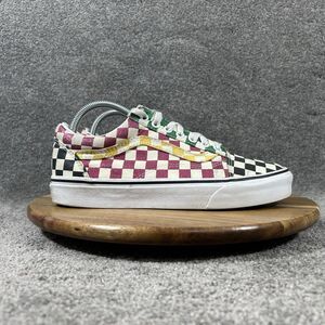 Vans Old Skool Women’s Size 9.5 Multicolor Glitter Checkerboard Skate Shoes Used